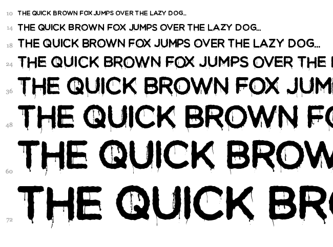 Moist font waterfall