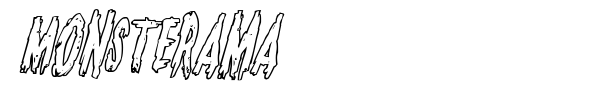 Monsterama font