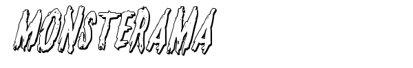 Monsterama font preview