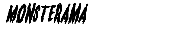 Monsterama font preview