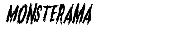 Monsterama font preview