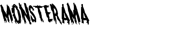 Monsterama font preview