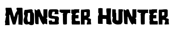 Monster Hunter font preview