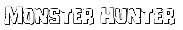 Monster Hunter font preview