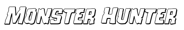 Monster Hunter font preview
