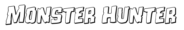Monster Hunter font preview