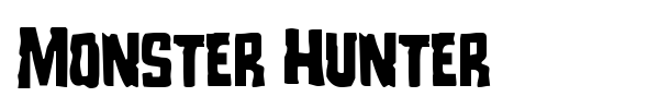 Monster Hunter font preview