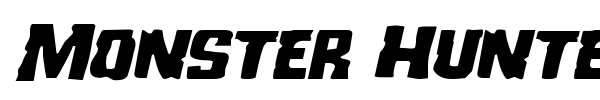 Monster Hunter font preview