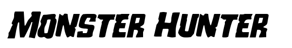 Monster Hunter font preview