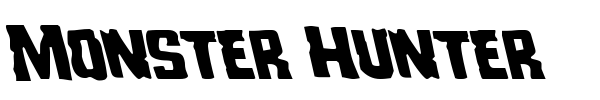 Monster Hunter font preview