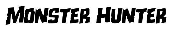 Monster Hunter font preview