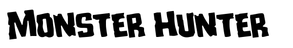 Monster Hunter font preview