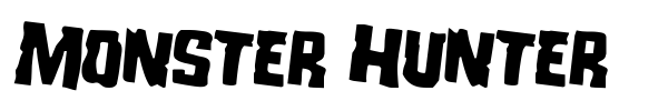 Monster Hunter font preview