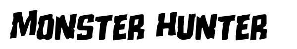 Monster Hunter font preview