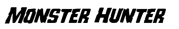Monster Hunter font preview