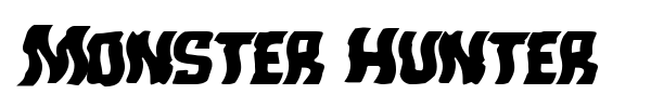 Monster Hunter font preview