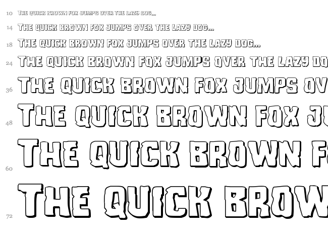 Monster Hunter font waterfall