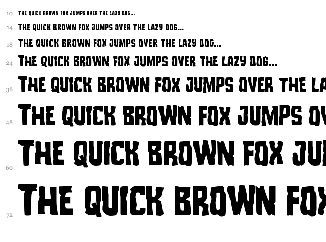 Monster Hunter font waterfall
