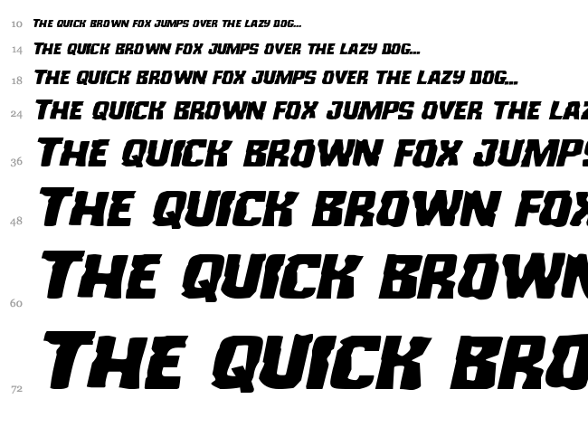 Monster Hunter font waterfall
