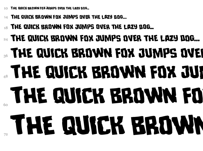 Monster Hunter font waterfall