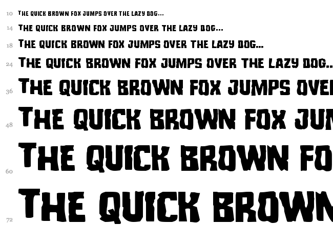 Monster Hunter font waterfall