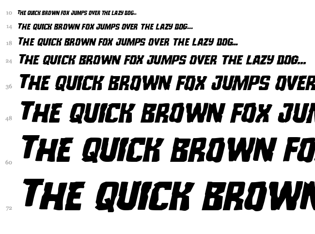 Monster Hunter font waterfall