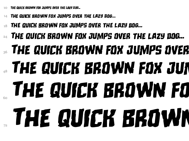 Monster Hunter font waterfall