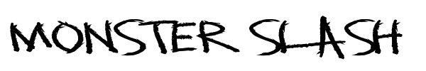 Monster Slash font
