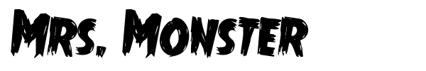 Mrs. Monster font