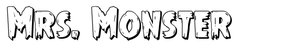 Mrs. Monster font preview