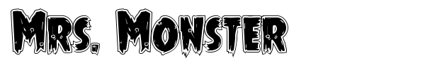 Mrs. Monster font preview