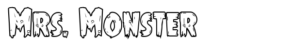 Mrs. Monster font preview