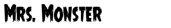 Mrs. Monster font preview
