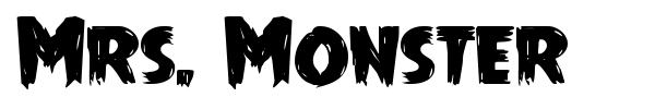 Mrs. Monster font preview