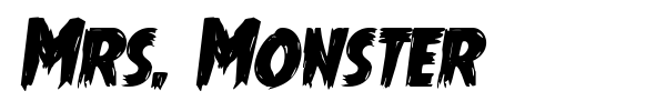 Mrs. Monster font preview