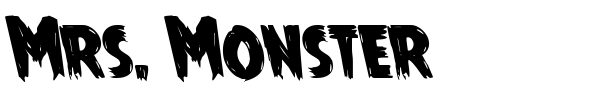 Mrs. Monster font preview