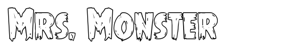 Mrs. Monster font preview