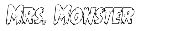 Mrs. Monster font preview