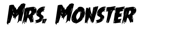 Mrs. Monster font preview
