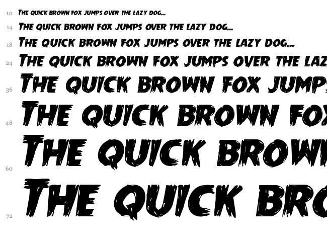 Mrs. Monster font waterfall