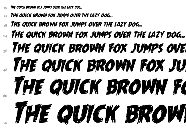 Mrs. Monster font waterfall