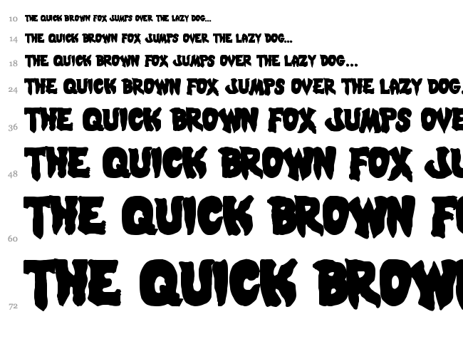 Mystic Singler font waterfall