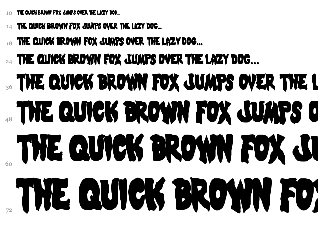 Mystic Singler font waterfall