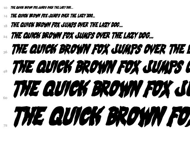 Mystic Singler font waterfall