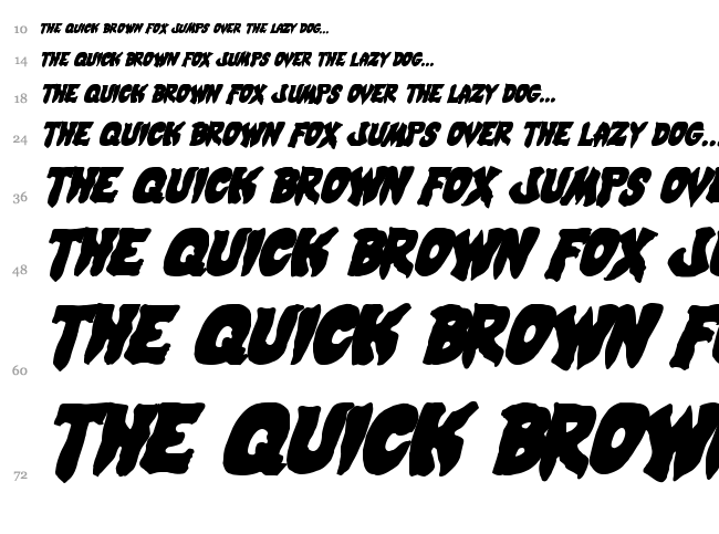 Mystic Singler font waterfall