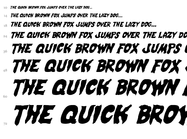 Mystic Singler font waterfall
