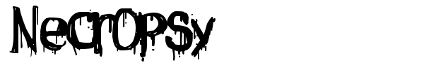 Necropsy font