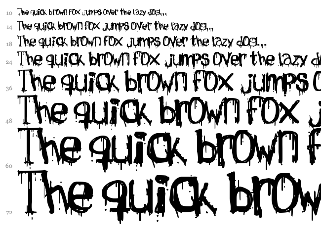 Necropsy font waterfall