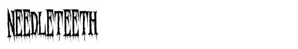 Needleteeth font