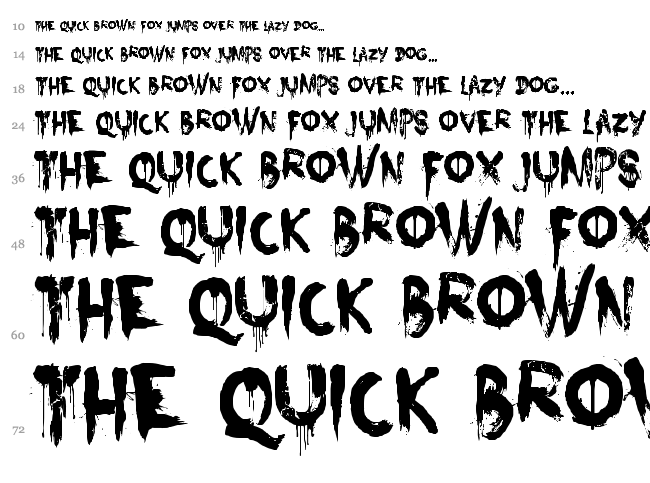 Nightbird font waterfall